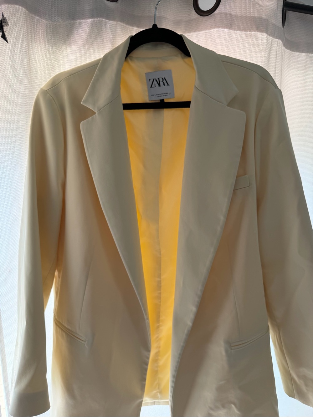 Zara Oversized Cream/Pearl Blazer